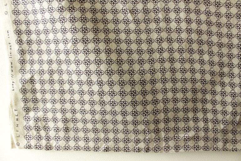 LINNETリネンプリント <br />
          ルールー・Flax×マルベリー